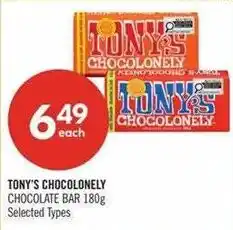 Shoppers Drug Mart Tony's Chocolonely chocolate bar offer