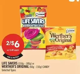 Shoppers Drug Mart Life Savers Werther's Original candy offer