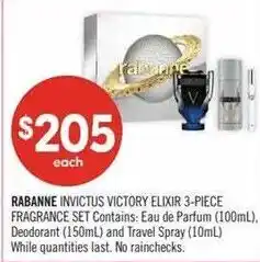 Shoppers Drug Mart Rabanne Invictus Victory Elixir offer
