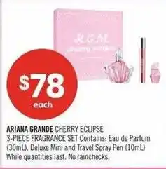 Shoppers Drug Mart Ariana grande cherry eclipse offer