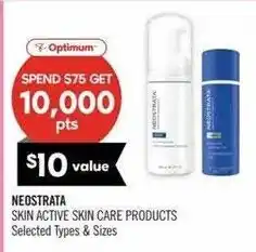 Shoppers Drug Mart Optimum Neostatra skin active skin care products offer