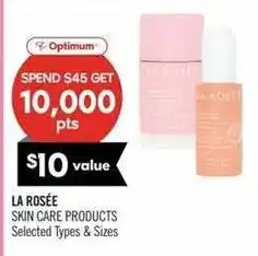 Shoppers Drug Mart La Rosee skin care products offer