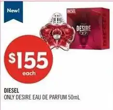 Shoppers Drug Mart Diesel only desire eau de parfum offer