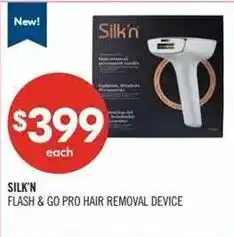Shoppers Drug Mart Silk'n flash & go pro hair removal device offer