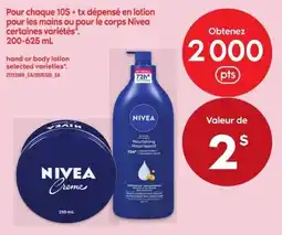 Maxi Nivea hand or body lotion selected varieties offer