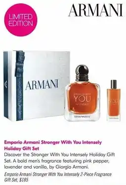 Shoppers Drug Mart Armani Emporio Armani Stronger With You Intensely Holiday Gift Set offer