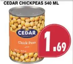 Al-Quds Supermarket Cedar chick peas offer