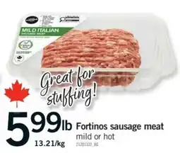 Fortinos Fortinos sausage meat offer