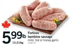 Fortinos Fortinos bambino sausage offer