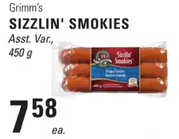 Askews Foods Grimm's sizzlin' smokies offer