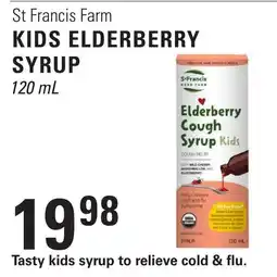 Askews Foods St Francis Farm kids elderberry syrup offer