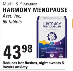 Askews Foods Martin & Pleasance harmony menopause offer