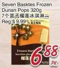 Foody Mart Seven Baskets Frozen Durian Pops offer