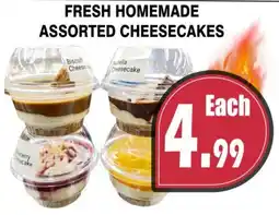 Al-Quds Supermarket Fresh homemade assorted cheesecakes offer