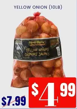 Royal India Grocers Farmer's Market yellow onions offer