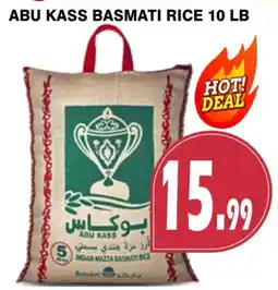 Al-Quds Supermarket Abu Kass basmati rice offer