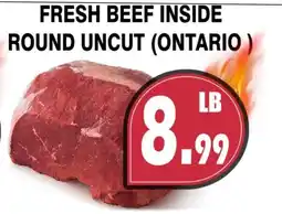 Al-Quds Supermarket Fresh beef inside round uncut offer