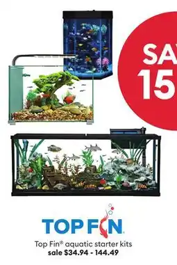 Petsmart Top Fin aquatic starter kits offer