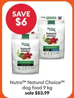 Petsmart Nutro Natural Choice dog food offer