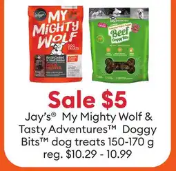 Petsmart Jay's My Mighty Wolf & Tasty Adventures Doggy Bits dog treats offer
