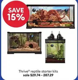 Petsmart Thrive reptile starter kits offer