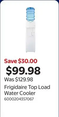 Walmart Frigidaire Top Load Water Cooler offer