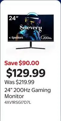 Walmart 24 200Hz Gaming Monitor offer