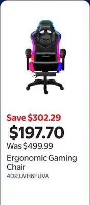 Walmart Ergonomic Gaming Chair offer