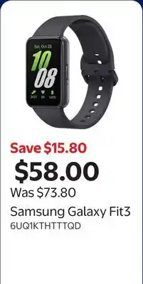 Walmart Samsung Galaxy Fit3 offer