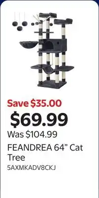 Walmart FEANDREA 64 Cat Tree offer