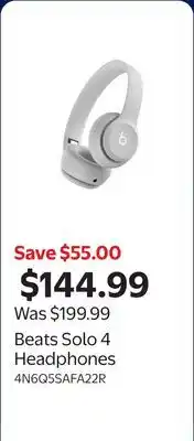 Walmart Beats Solo 4 Headphones offer