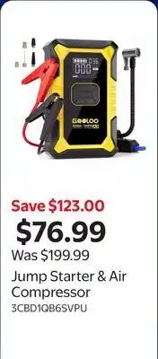 Walmart Jump Starter & Air Compressor offer