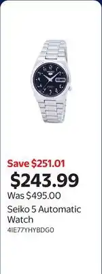 Walmart Seiko 5 Automatic Watch offer