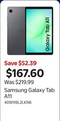 Walmart Samsung Galaxy Tab A11 offer