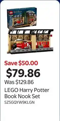 Walmart LEGO Harry Potter Book Nook Set offer