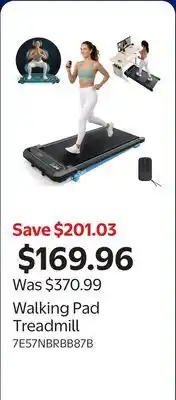 Walmart Walking Pad Treadmill offer