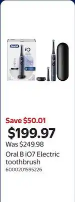 Walmart Oral B iO7 Electric toothbrush offer
