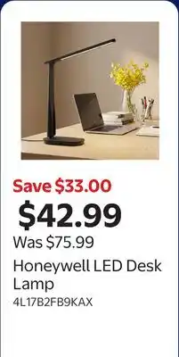 Walmart Honeywell LED Desk Lamp offer