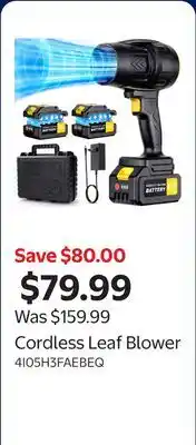 Walmart Cordless Leaf Blower offer