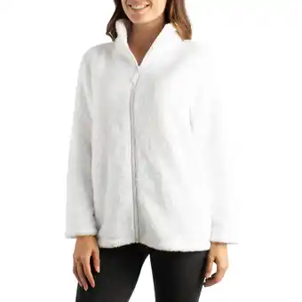 Giant Tiger Carisma Women's Plush Lounge Long Sleeve High Neck Top with Full Zip Closure offer
