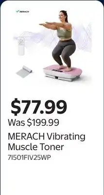 Walmart MERACH Vibrating Muscle Toner offer