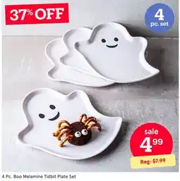 Kitchen Stuff Plus 4 Pc. Boo Melamine Tidbit Plate Set offer