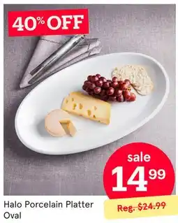Kitchen Stuff Plus Halo Porcelain Platter Oval offer