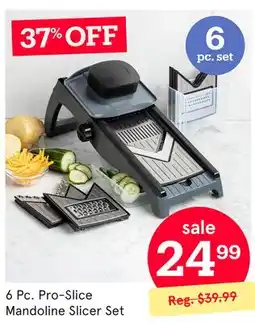 Kitchen Stuff Plus 6 Pc. Pro-Slice Mandoline Slicer Set offer