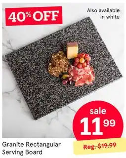 Kitchen Stuff Plus Granite Rectangular Serving Board offer