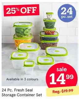 Kitchen Stuff Plus 24 Pc. Fresh Seal Storage Container Set offer