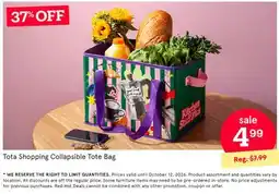 Kitchen Stuff Plus Tota Shopping Collapsible Tote Bag offer