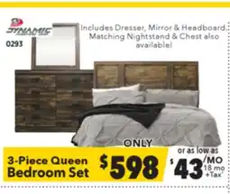 Surplus Furniture Montana 3-Piece Queen Bedroom Set offer