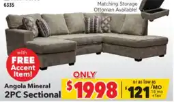 Surplus Furniture Angola Mineral 2Pc Sectional offer