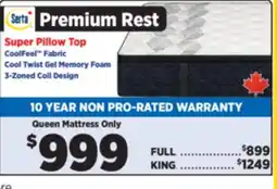 Surplus Furniture Premium Rest Queen Mattress offer